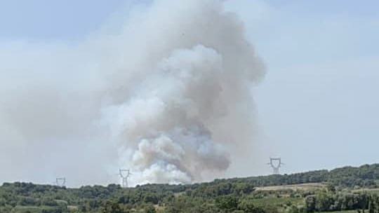 Incendie : un important feu de forêt se déclare à la frontière de l’Aude et de l’Hérault