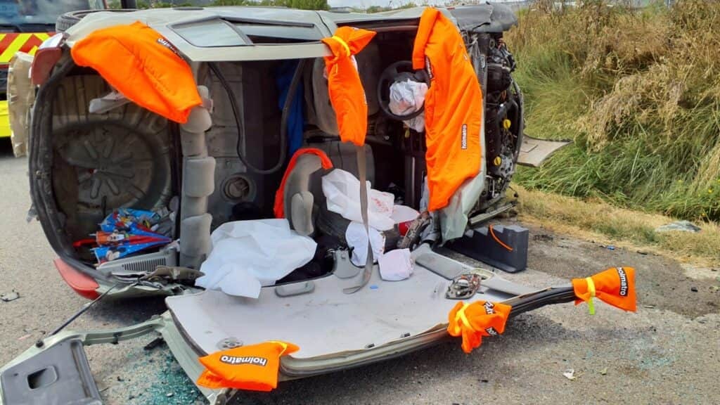 Accident de la route à Calvisson dans le Gard - Photo SDIS 30