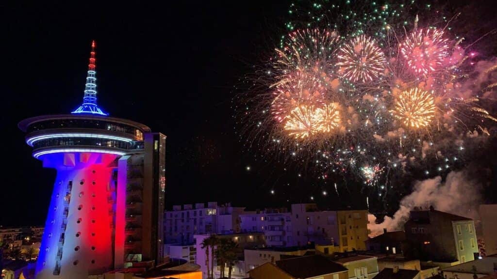 Feu d'artifice Palavas - Crédit photo : OT Palavas-Les-Flots