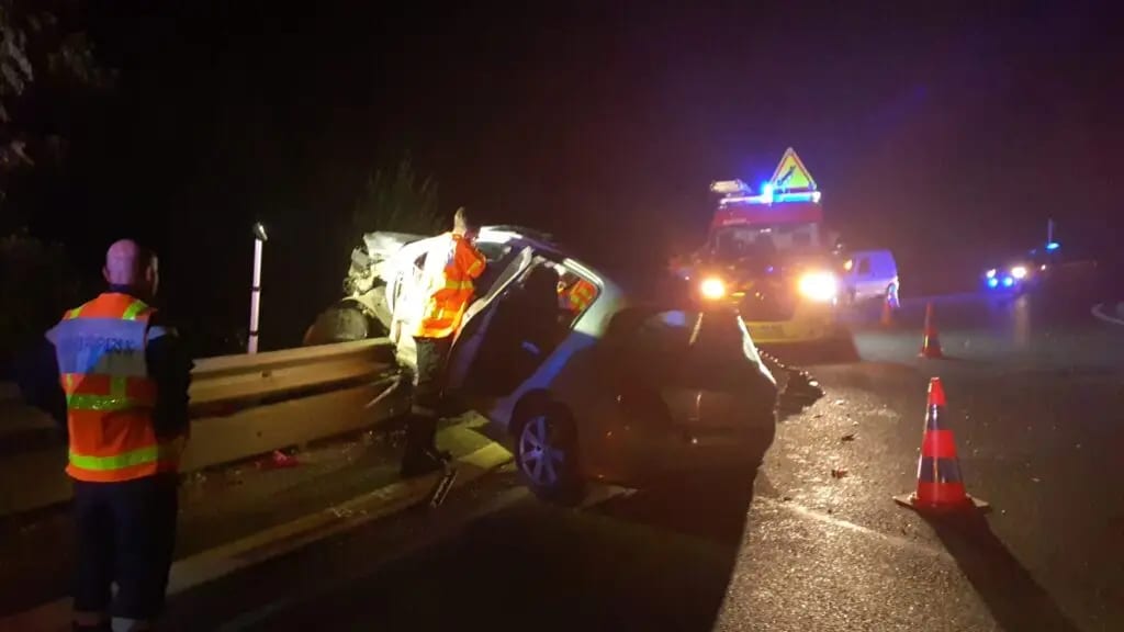 Accident de la route dans le Gard - Photo SDIS 30