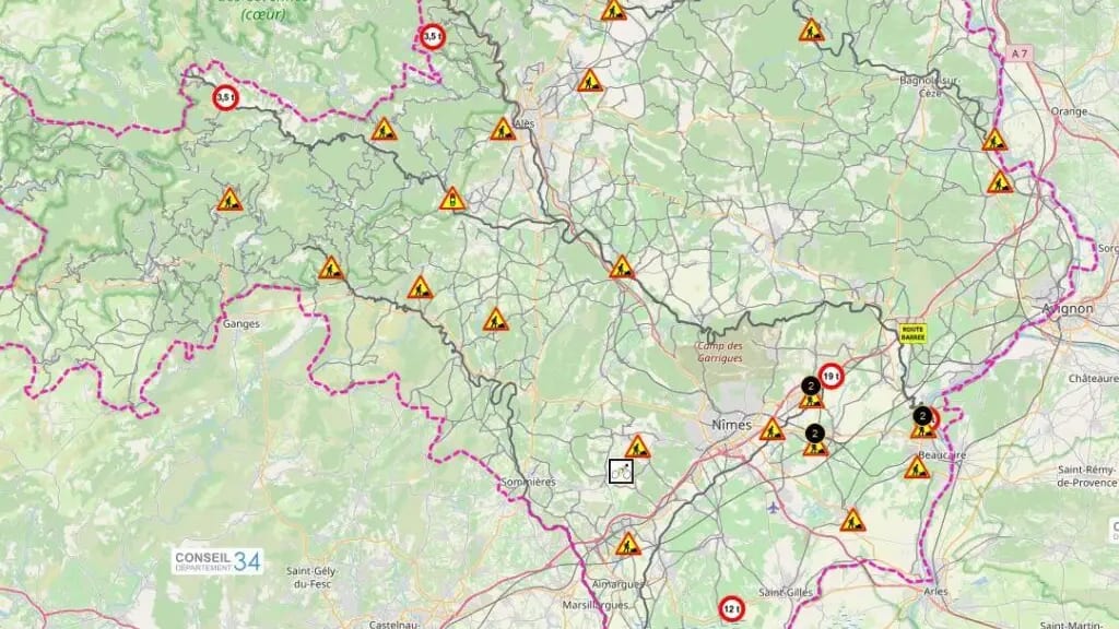 Gard : les perturbations à prévoir sur les routes cette semaine