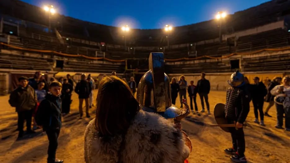 Nîmes : Halloween la nuit tombée dans les arènes