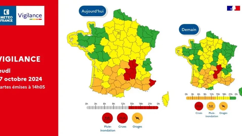 Météo : le département de la Lozère placé en vigilance rouge crues
