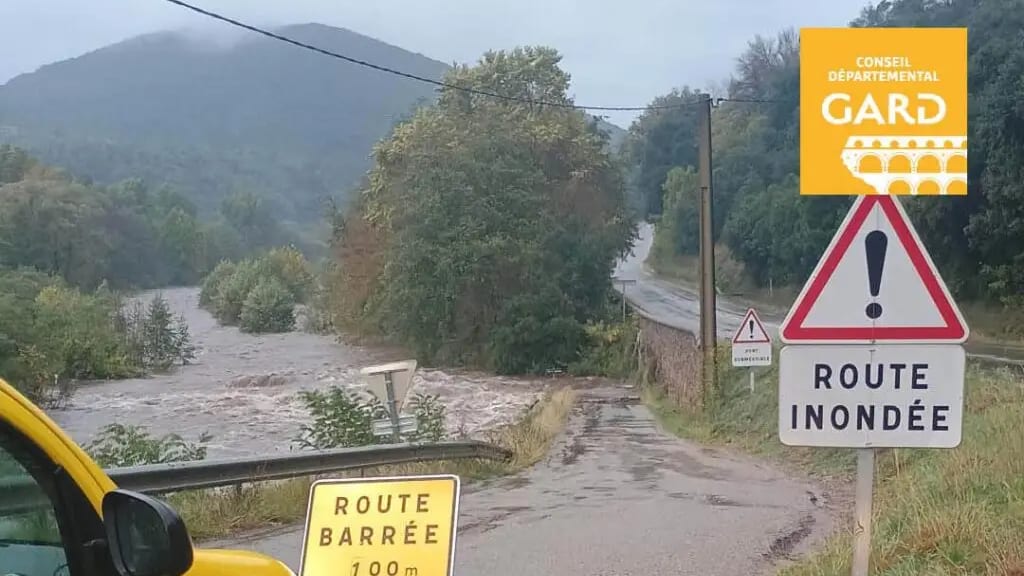 Gard : plusieurs ponts et routes fermés ce vendredi matin