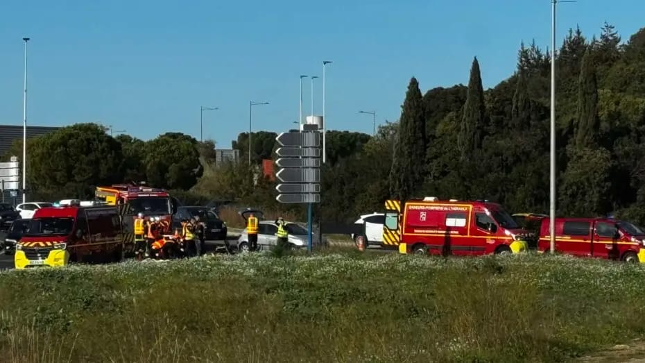 Montpellier : un motard grièvement blessé au rond-point de Garosud