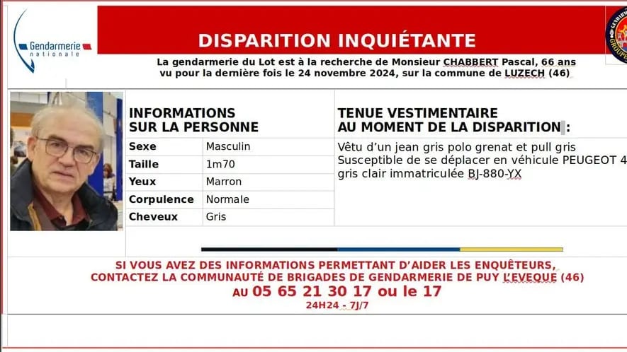 Occitanie : appel à témoins après la disparition d’un médecin de 66 ans