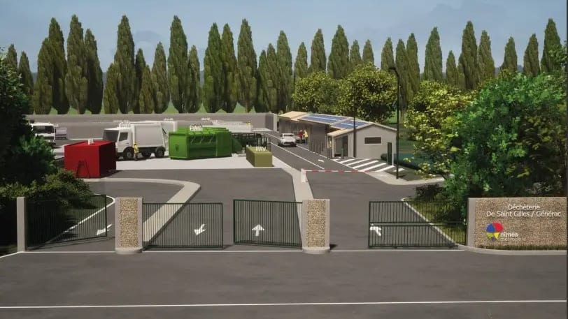 Nîmes Métropole : la déchèterie « la plus moderne du territoire » ouvre bientôt