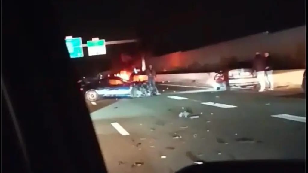 Accident sur l’A709 avec l’Alpine de la Gendarmerie impliquée - Photo tous droits réservés InfOccitanie