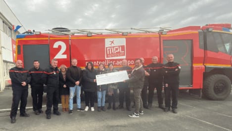 Aéroport de Montpellier : les pompiers soutiennent les enfants hospitalisés avec un don généreux