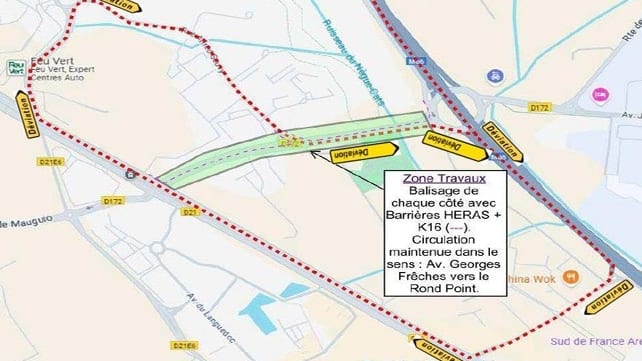 Aéroport de Montpellier : des travaux perturbent la circulation à proximité