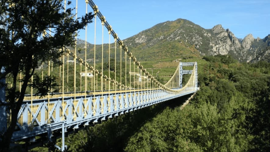 Hérault : le pont suspendu de Tarassac fermé temporairement