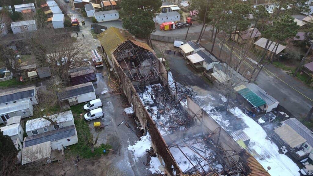 Hérault : un incendie se déclare dans un camping à Portiragnes