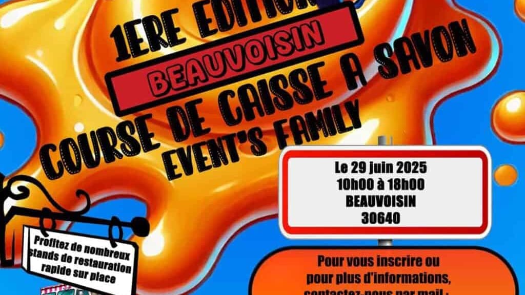 Gard : une première course de caisses à savon à Beauvoisin