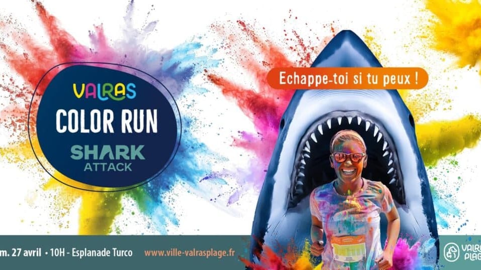 Hérault : Color Run « Shark Attack » à Valras-Plage, les inscriptions sont ouvertes
