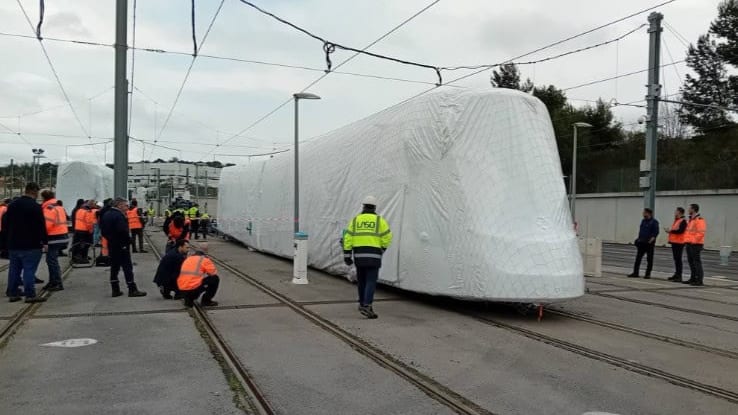Montpellier : la première rame de la ligne 5 est arrivée