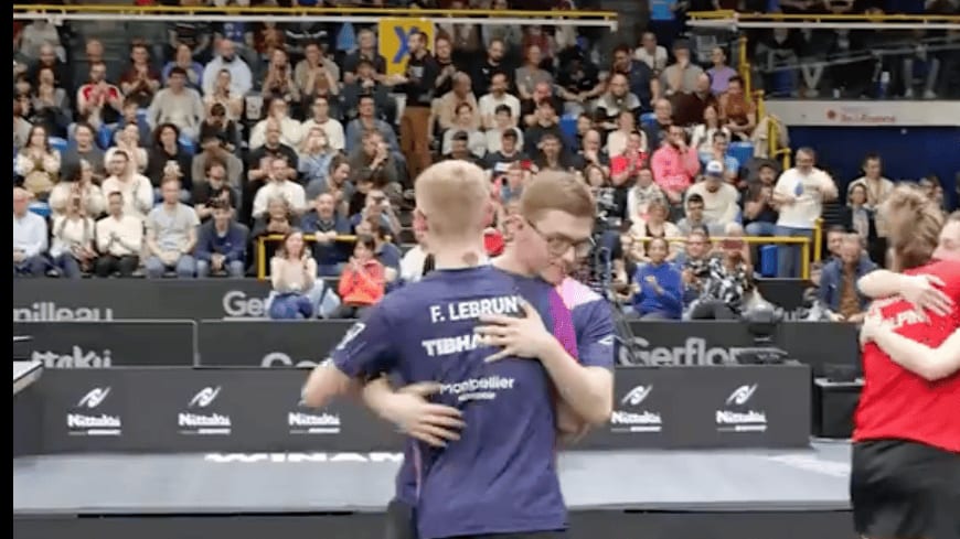 Tennis de table : les frères Lebrun conservent leur titre de champions de France en double