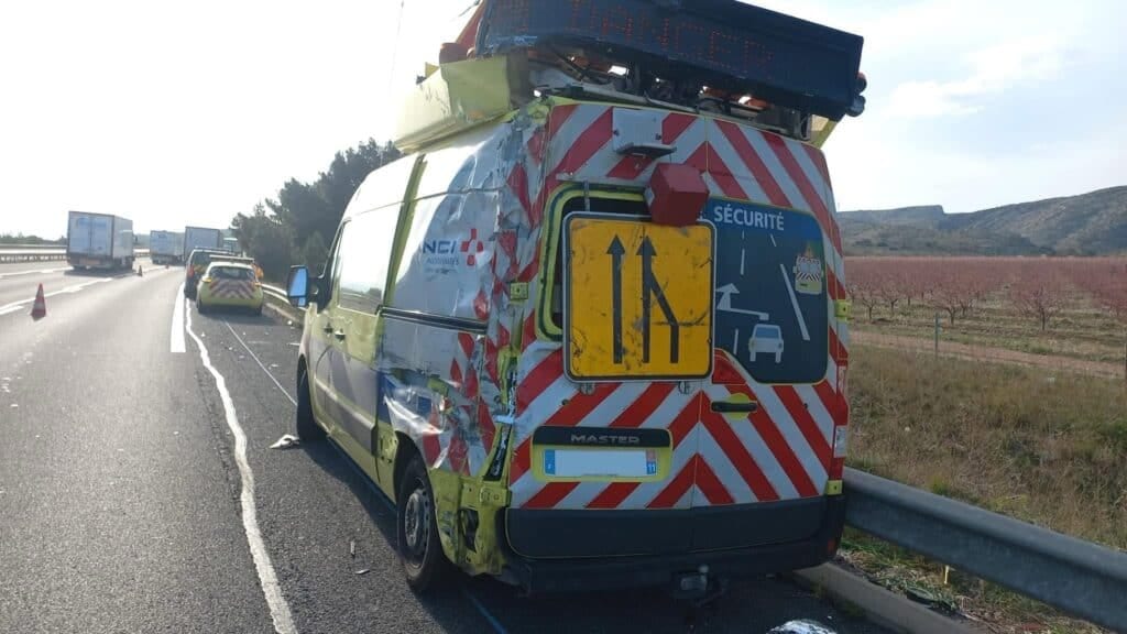 Vinci Autoroutes : un nouveau véhicule d’intervention percuté sur l’autoroute A9