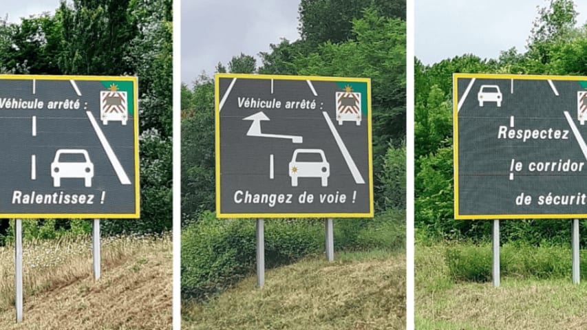 Vinci Autoroutes : des nouveaux panneaux pédagogiques pour renforcer la sécurité des patrouilleurs