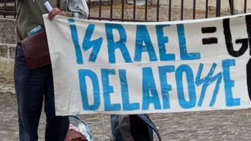 Montpellier : une pancarte de l’association BDS assimile Michaël Delafosse au nazisme