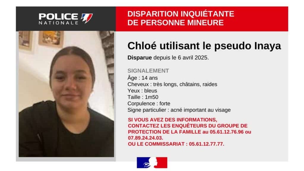Toulouse : une mineure portée disparue depuis 11 jours, un appel à témoins lancé