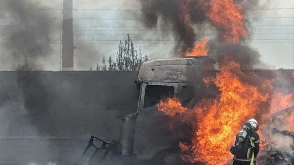 Montpellier : incendie d’un poids lourd sur l’autoroute A9