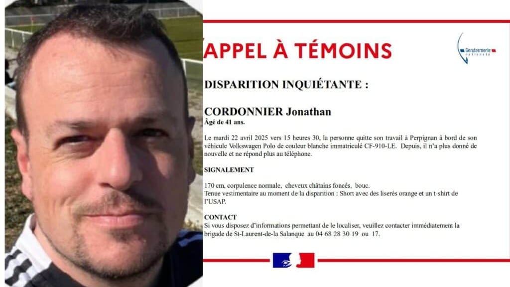 Près de Perpignan : la gendarmerie lance un appel à témoins après la disparition d’un homme