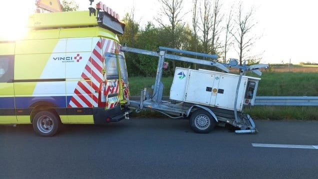 Vinci Autoroutes : un nouveau véhicule d’intervention percuté ce lundi matin