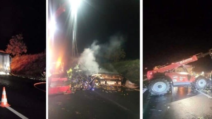 A9 : réouverture partielle de l’autoroute suite à un poids lourd en feu