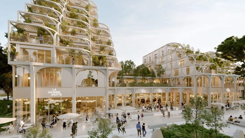 La Grande-Motte : logements, commerces, services, un nouveau bâtiment en cœur de ville