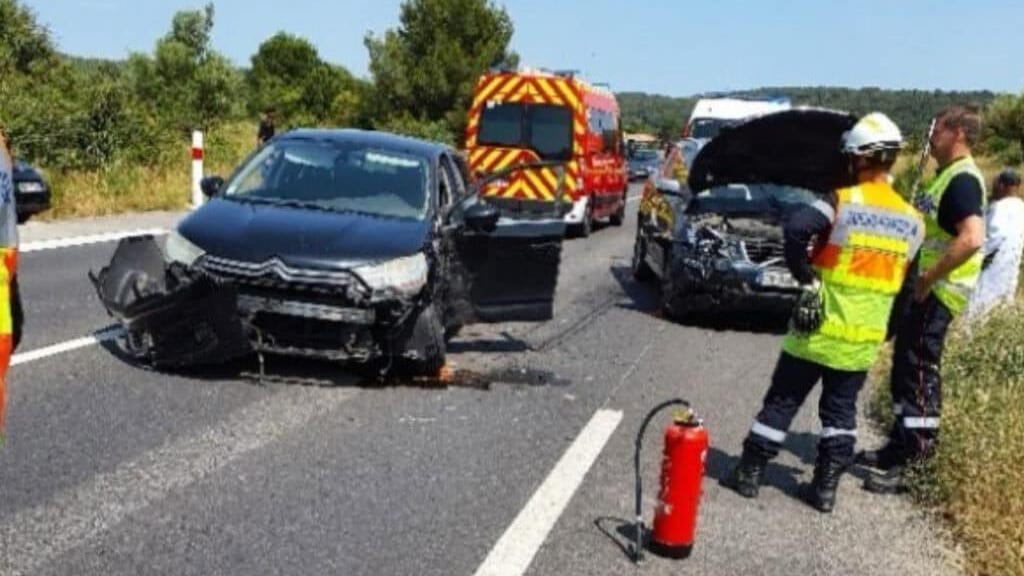 Gard : choc frontal, un accident fait 5 blessés à Langlade