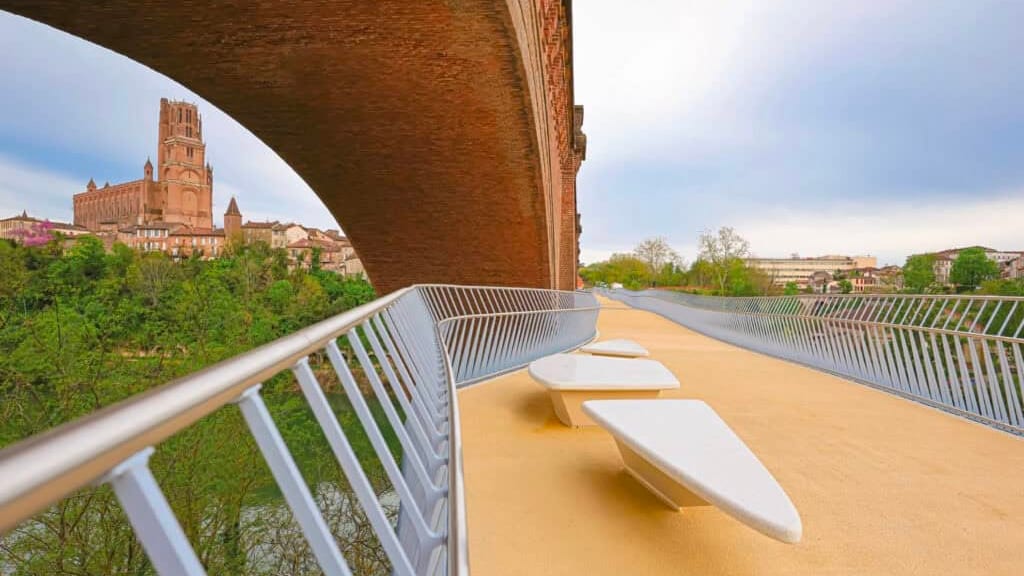 Albi : nouvelle passerelle, un trait d’union entre piétons et cyclistes