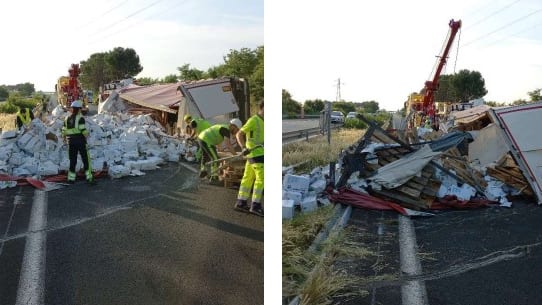 A61 : accident entre deux poids-lourds, circulation interrompue entre Bram et Carcassonne