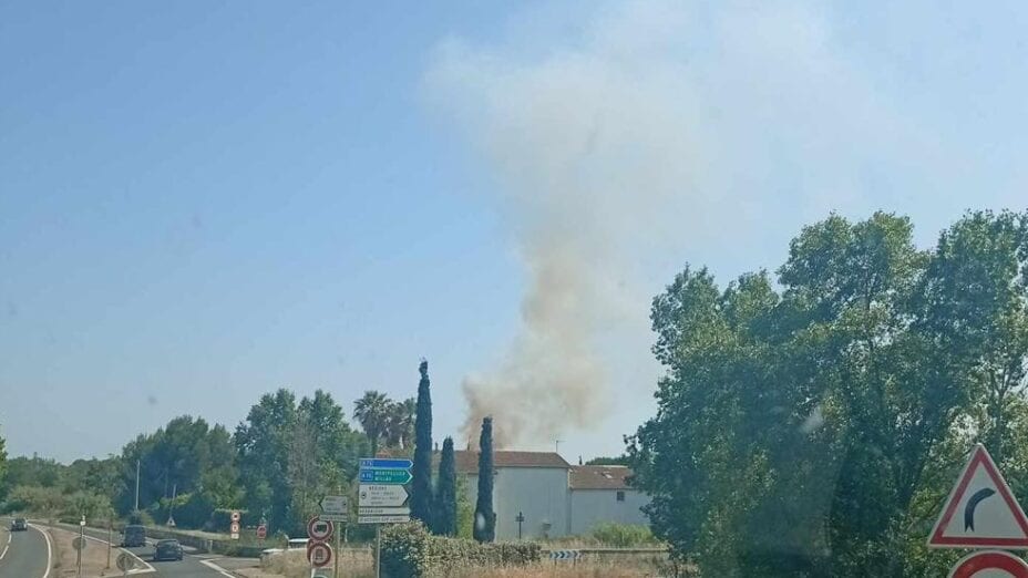 Hérault : un départ de feu signalé à Béziers