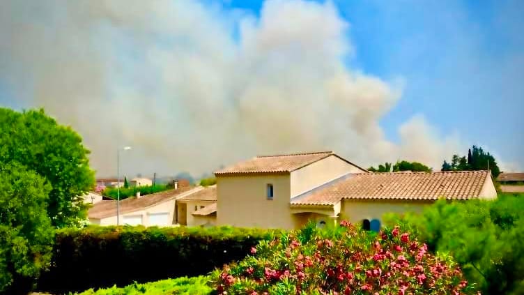 Gard : un feu de végétation mobilise les pompiers