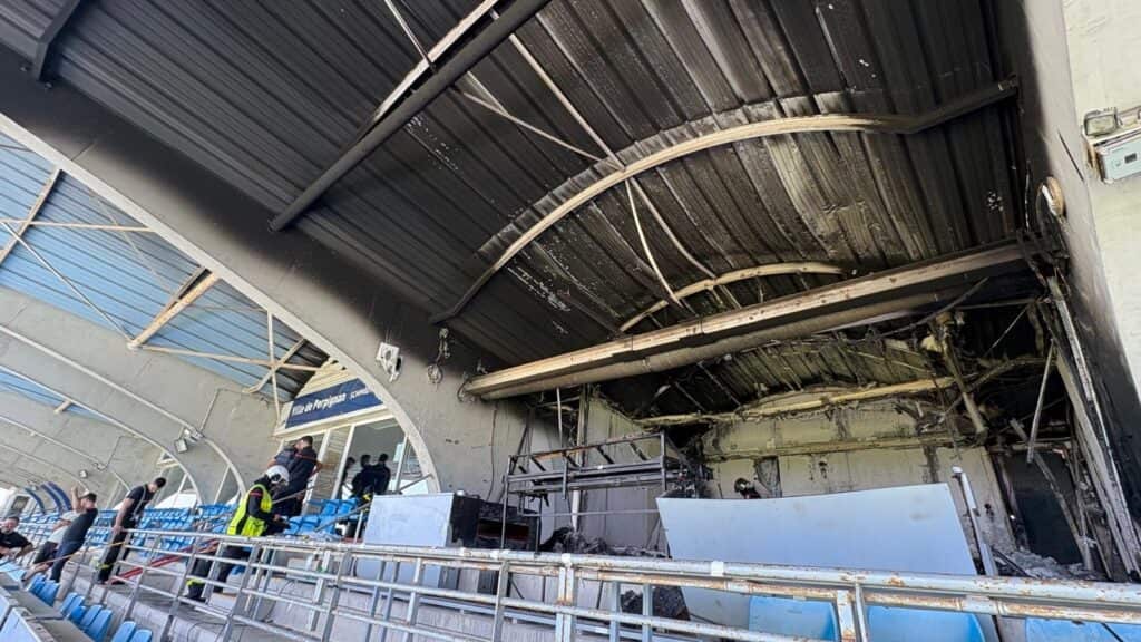 Perpignan : un incendie se déclare dans le stade Aimé Giral, les dégâts estimés à 300 000 euros