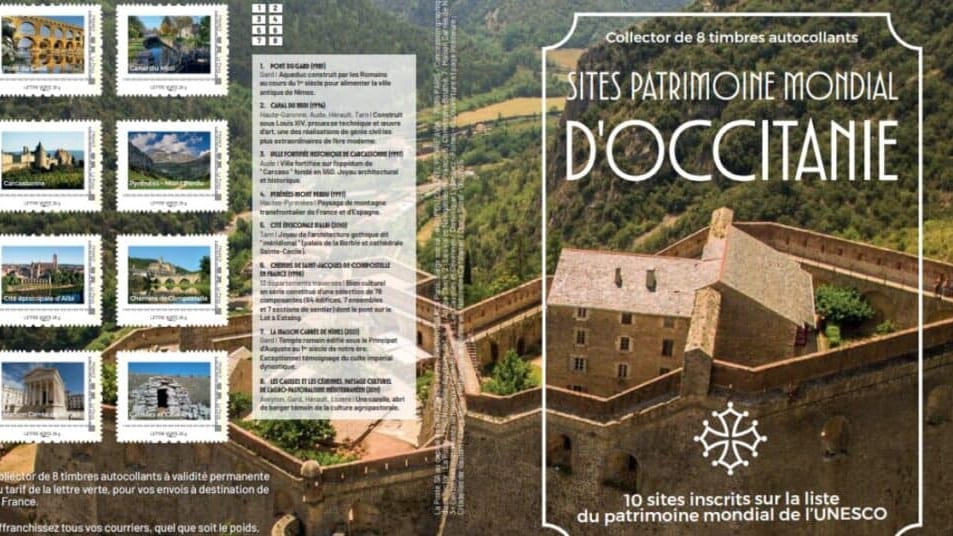 Occitanie : les lieux emblématiques de la région célébrés avec un collector de timbres