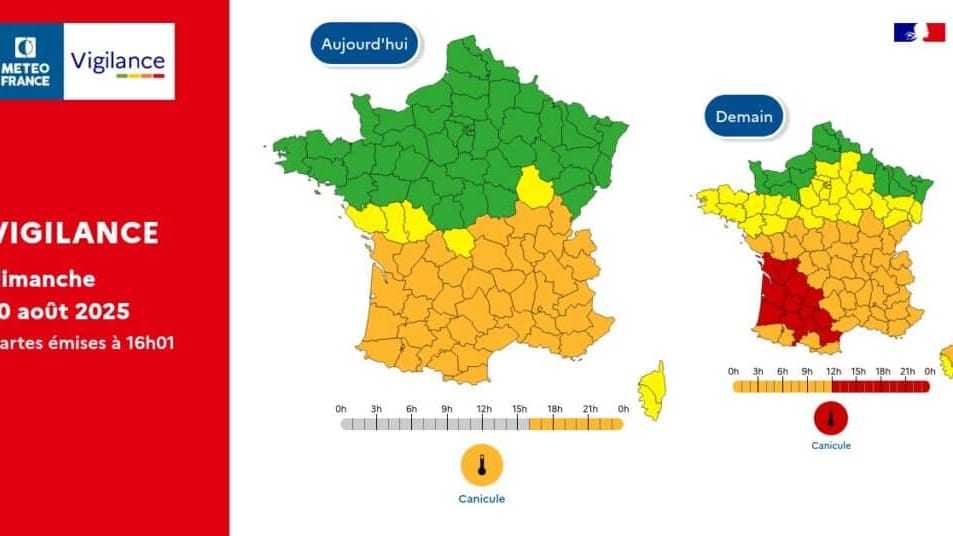 Météo : la vigilance rouge canicule déclenchée en Occitanie dans plusieurs départements
