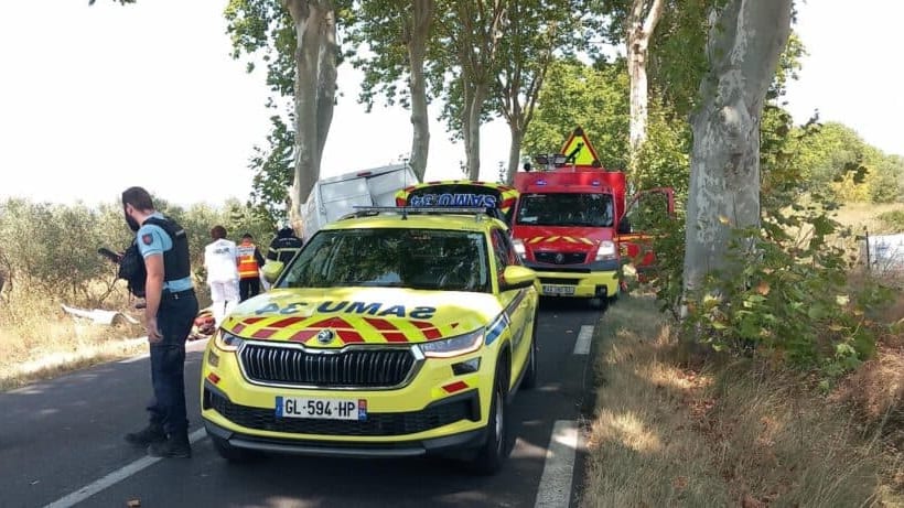 Hérault : violent accident à Tressan, la victime incarcérée dans son véhicule