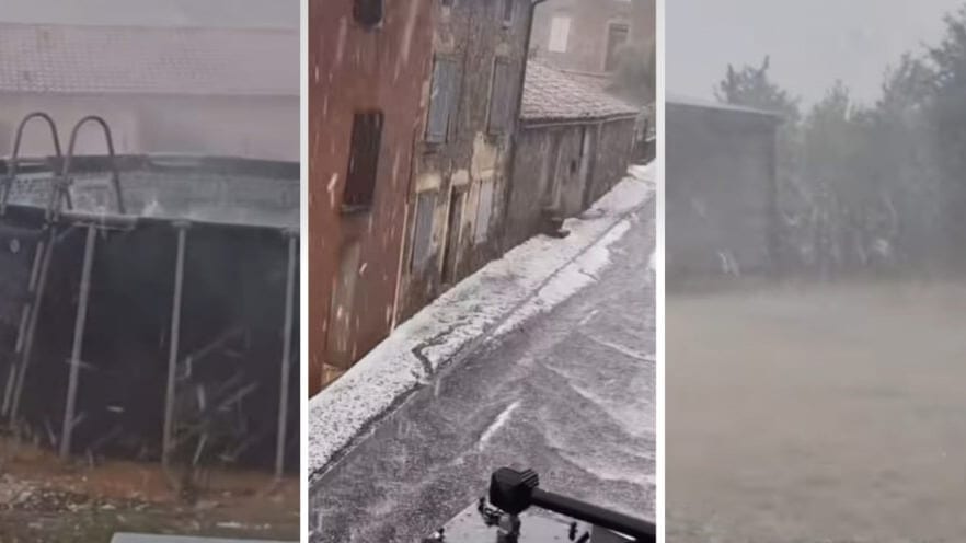 Météo : découvrez les images impressionnantes des orages de grêle en Occitanie