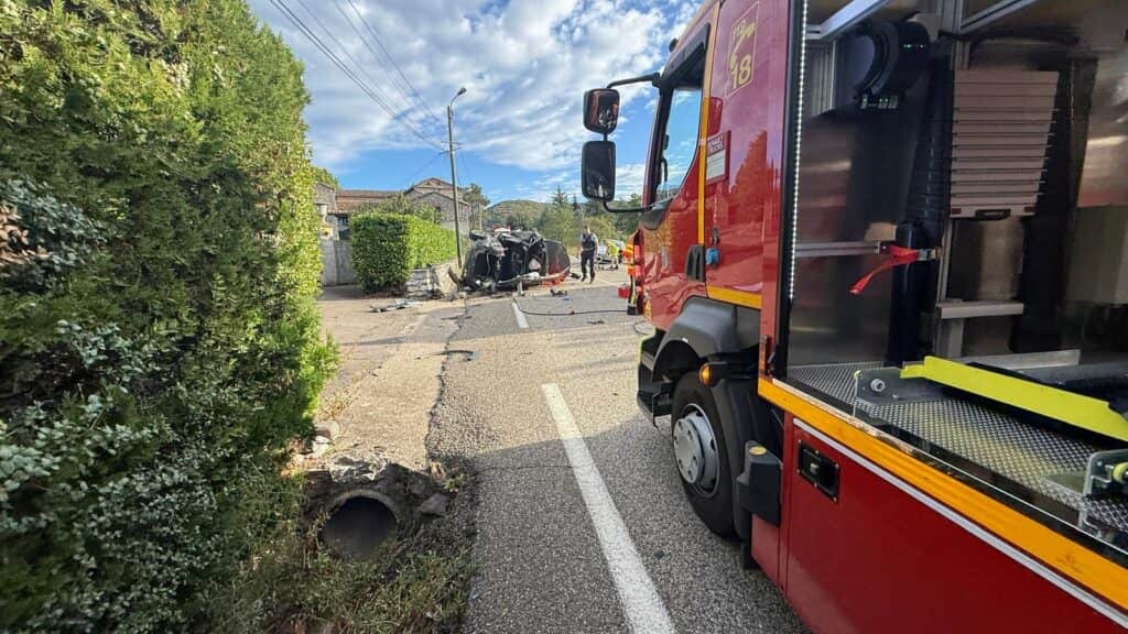 Gard : deux blessés, dont un grave, lors d’un accident de la route près d’Alès