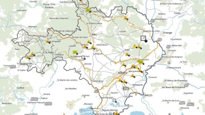 Gard : les travaux programmés sur les routes cette semaine