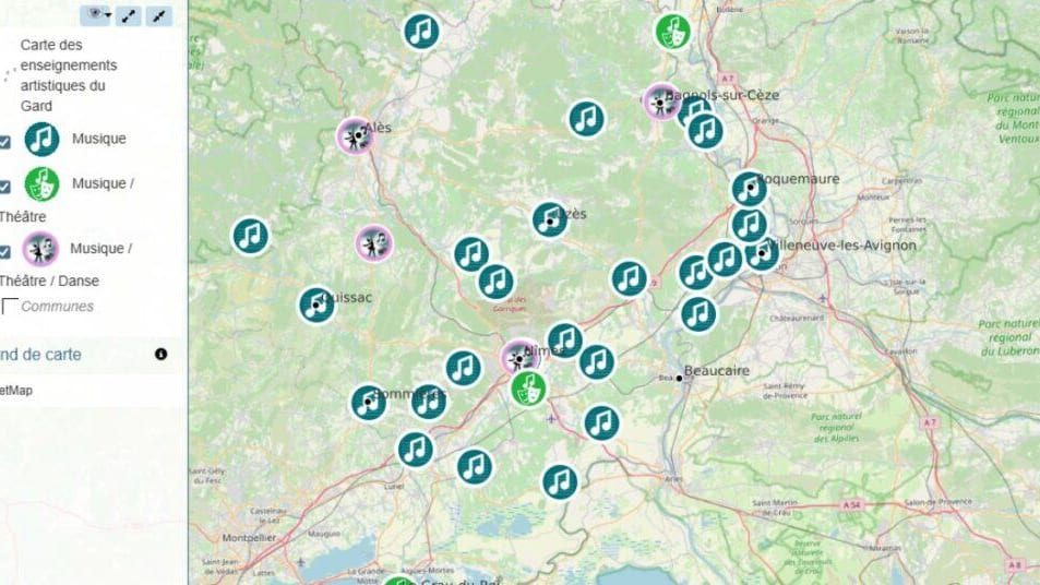 Gard : où pratiquer la musique, la danse, le théâtre ? une carte interactive fait le point