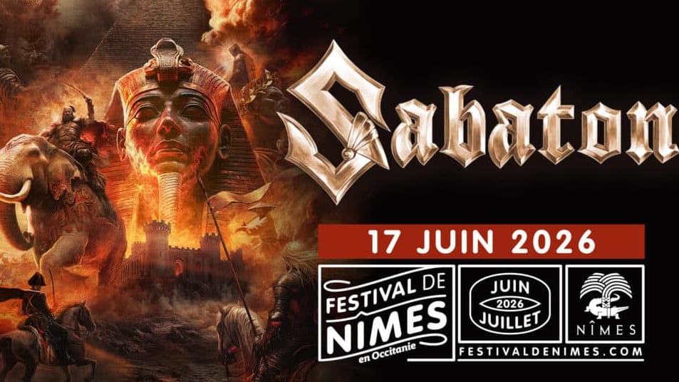 Festival de Nîmes : le groupe de heavy metal Sabaton le 17 juin 2026