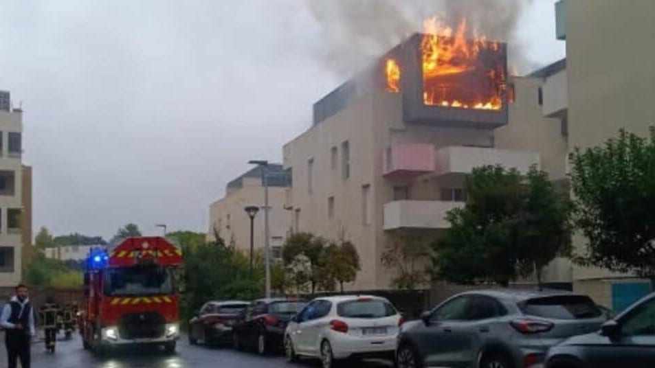 Montpellier : un appartement ravagé par un incendie dans le quartier de la Pompignane