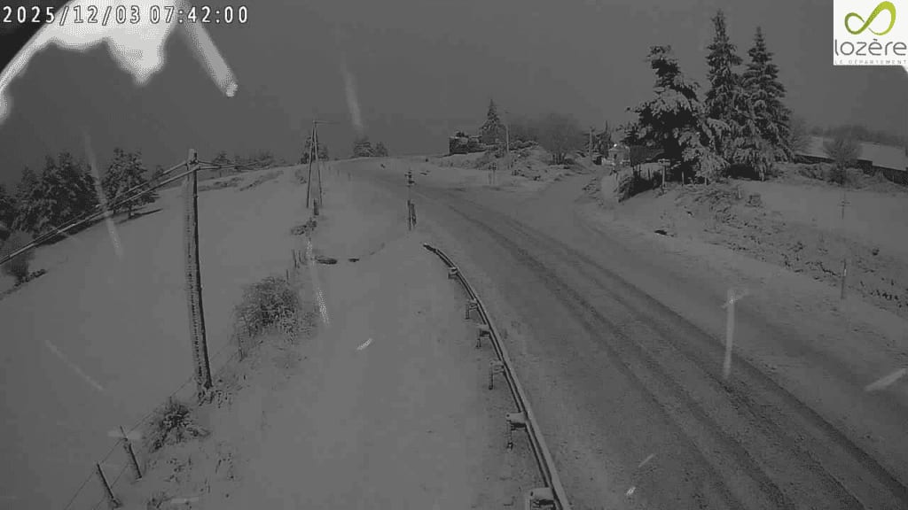 Météo : épisode neigeux en Cévennes-Lozère, circulation difficile ce mercredi