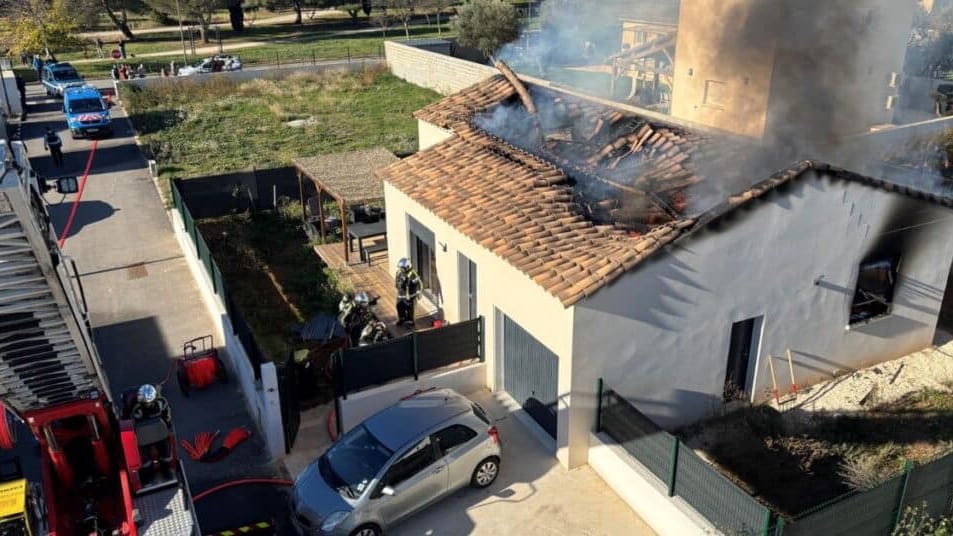 Gard : une maison de 100m² ravagée par les flammes
