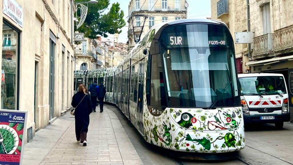 Montpellier : l’avenue Clemenceau exclusivement réservée au tramway