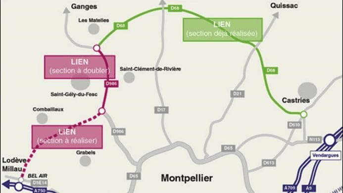 Hérault : chantier du Lien, la nouvelle phase de travaux se poursuit