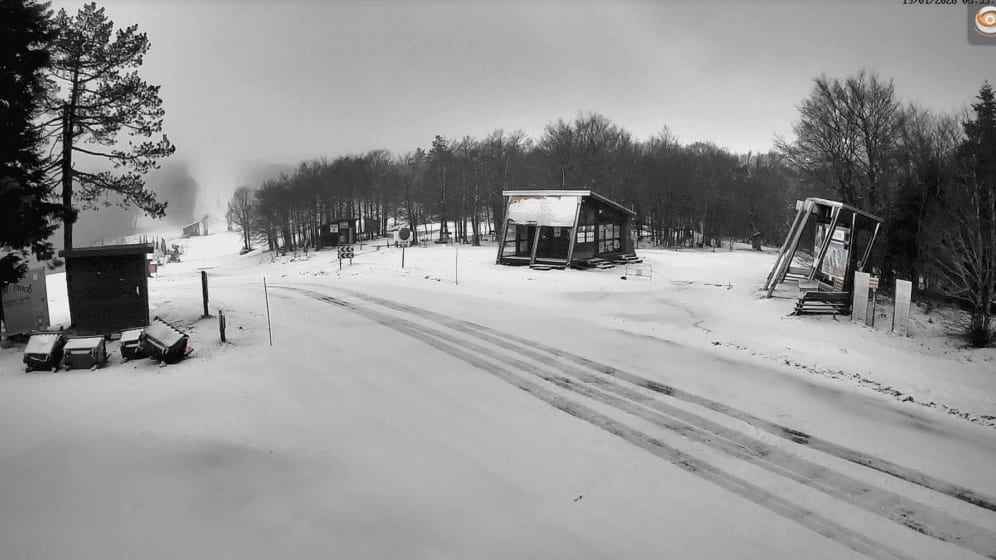 Gard : la neige est de retour à la station Alti Aigoual