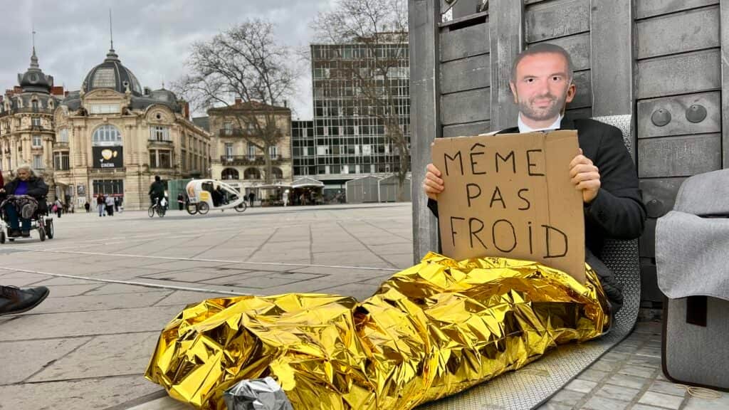 Montpellier : des militants alertent sur les personnes à la rue
